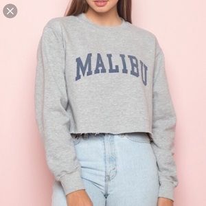 Brandy Melville John Galt Malibu Cropped Sweater